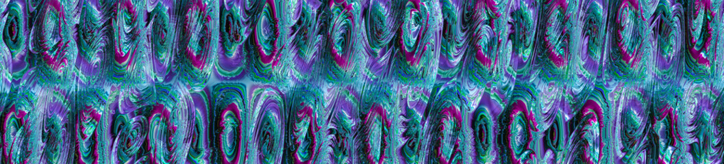Abstract chaotic panorama banner