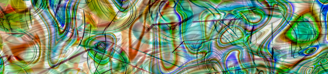 Abstract chaotic panorama banner © Magnus