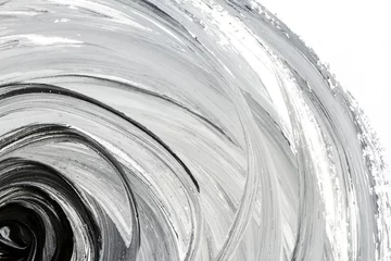 Abstrakter handgemalter Schwarzweiss-Hintergrund © Taigi