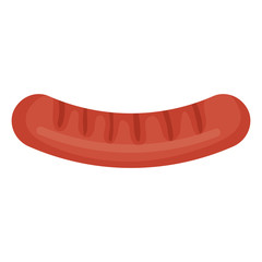 delicious sausage grill icon vector illustration design