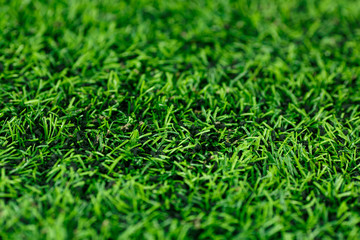 Abstract background of green artificial turf, textures background, field for game. Close-up