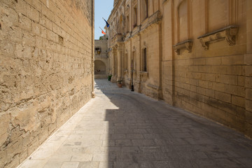 Via a Rabat sul isola di Malta