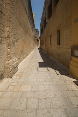 Via a Rabat sul isola di Malta