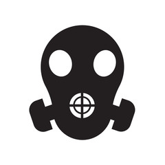 respirator icon isolated on white background
