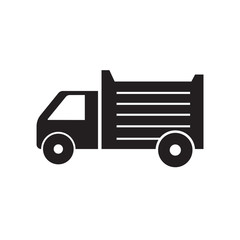 lorry icon isolated on white background