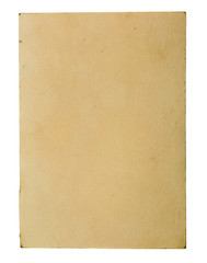 Obraz premium Old paper on white background.