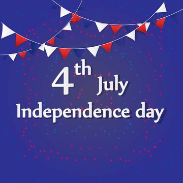 Independence day  design vector