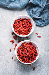 Obraz na płótnie Canvas dry red goji berries