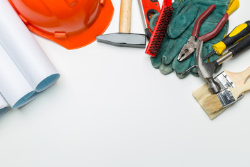 Many Tools on white background