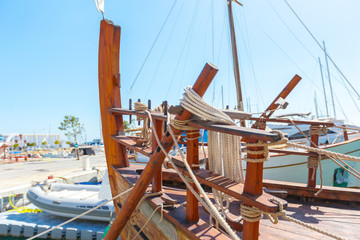 Sailing boats in marina