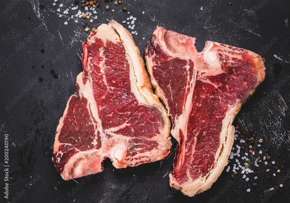 Canvas Prints Raw marbled meat steak