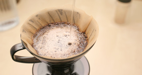Making Drip coffee