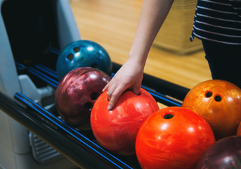 bowler picking up ball