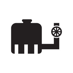 water tank icon isolated on white background
