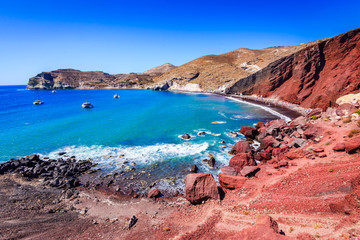 Santorini, Greece - Red Beach © ecstk22