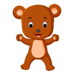 Fototapeta premium cute bear cartoon