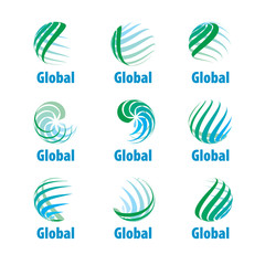 Fototapeta na wymiar vector logo globe