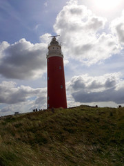 Fototapeta na wymiar Lighthouse in the sky