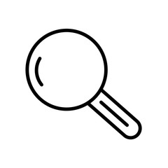 Magnifying glass icon  isolated on white background