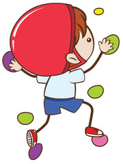 A Boy Doing Indoor Rock Climbing