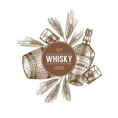 Whisky illustration. - 200252757