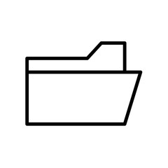 File folder icon  isolated on white background