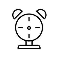 Alarm clock icon  isolated on white background