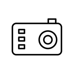 Photo camera icon  isolated on white background