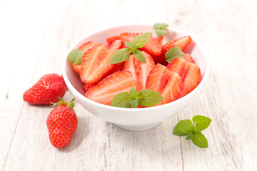 bowl of strawberry