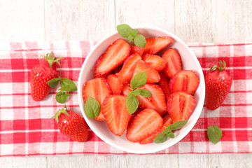 bowl of strawberry