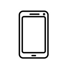 Smartphone icon  isolated on white background
