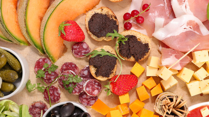 assorted antipasto and snack