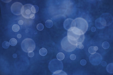 Blue blurred background with bubbles