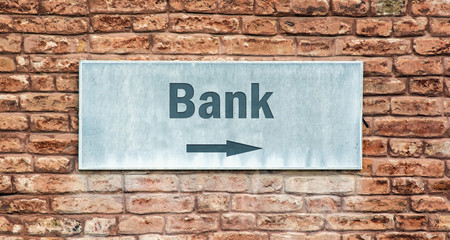 Schild 225 - Bank