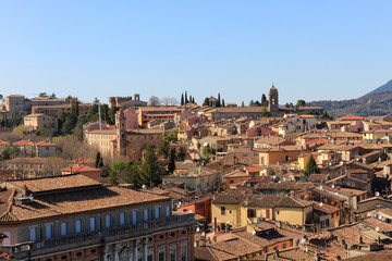 Obraz premium Panoramic view of the old italian town Perugia