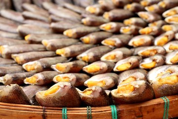 Dried fish at the market