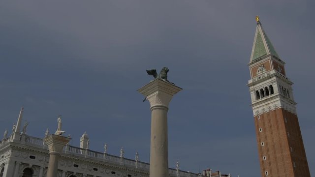 Colonne di San Marco e San Todaro and St Mark's Tower 