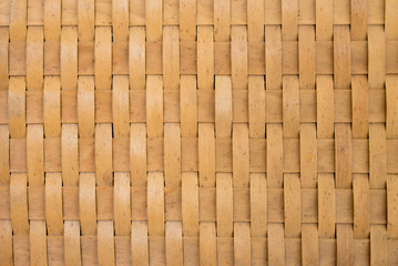 Thai handcraft of bamboo weave pattern.