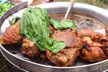 Stewed pork at street food