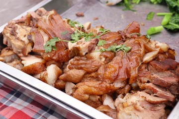 Stewed pork at street food