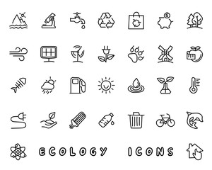 ecology hand drawn icon design illustration, line style icon, designed for app and web