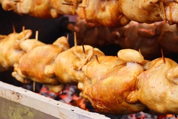 grilled chicken at street food