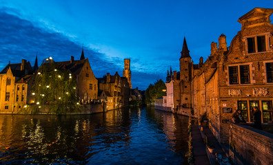 Bruges at dusk