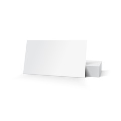 Business card templates on white background with soft shadows. Vector illustration. EPS10.