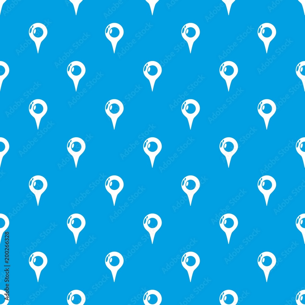 Poster map pointer pattern vector seamless blue