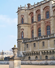 Fototapeta premium A beautiful castle with a beautiful historic architecture,in France.