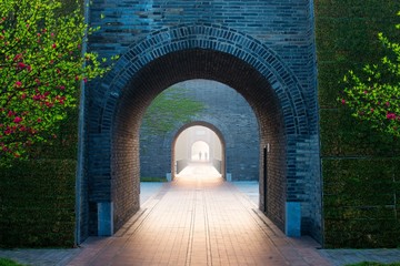 The ancient wall in Yangzhou China