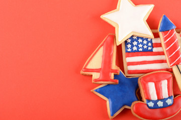 Patriotic cookies for 4th of July