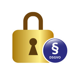schloss mit dsgvo button