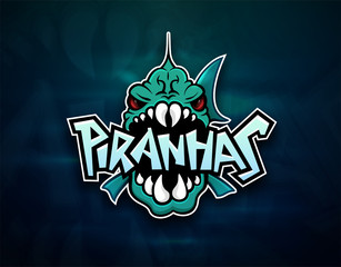Piranhas emblem logo for sports team - 200269307